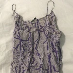 Tucker silk spaghetti strap tank